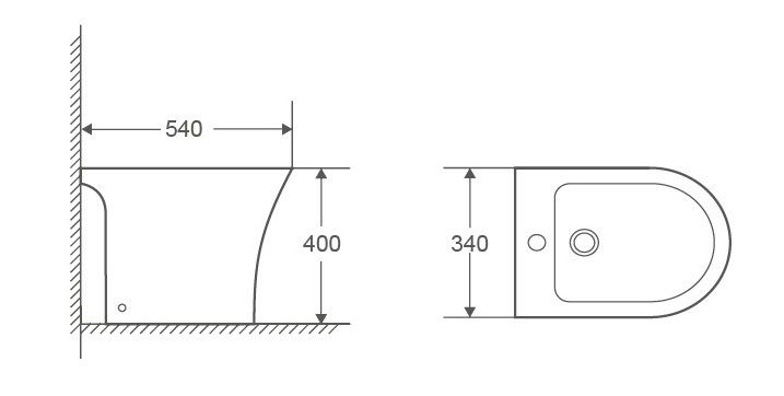 Биде напольное Azario FRETTA ROUND AZ-1217C Размер 540х340х400 мм Биде напольное Azario FRETTA ROUND AZ-1217C Размер 540х340х400 мм