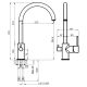 Смеситель для кухни AZARIO TASCO AZ-15164421 с подключением к фильтру для питьевой воды Смеситель для кухни AZARIO TASCO AZ-15164421 с подключением к фильтру для питьевой воды