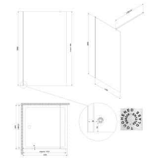 Душевое ограждение AZARIO FELTON AZ-151S 120 120х200 Душевое ограждение AZARIO FELTON AZ-151S 120 120х200