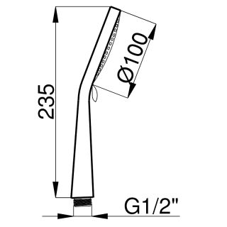 Душевой набор AZARIO MANO AZ-15782010 душевая лейка , шланг, штанга Душевой набор AZARIO MANO AZ-15782010 душевая лейка , шланг, штанга