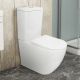 Унитаз-компакт Azario Grado AZ-2141 UQ1 665х380х845 напольный, смыв «Торнадо», безободковый, с бачком и сидением микролифт