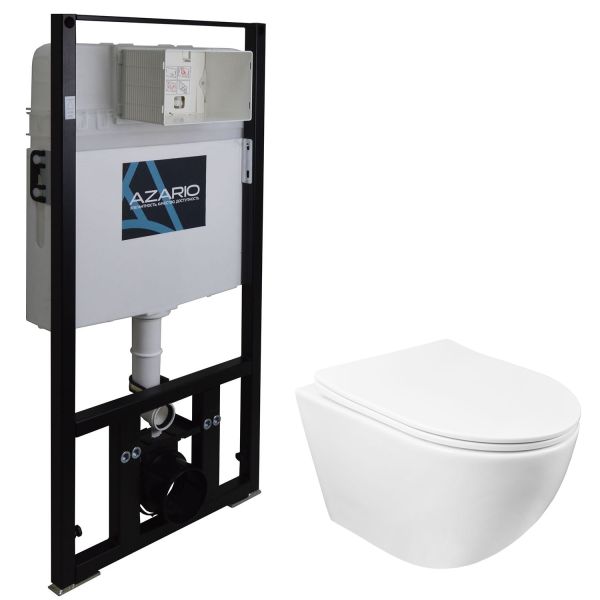 Сет AZARIO Gloria AZ-8010-1000+AZ-2003 инсталляция + унитаз с быстросънмным сиденьем микролифт Сет AZARIO Gloria AZ-8010-1000+AZ-2003 инсталляция + унитаз с быстросънмным сиденьем микролифт