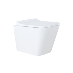 Сет AZARIO Teramo AZ-8010-1000+AZ-8200-0031+AZ-0052 инсталляция с панелью смыва + унитаз (квадратный) с сидением микролифт+ клавиша 0031, хром глянцевый