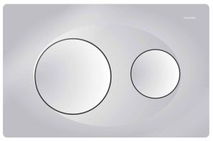 Кнопка смыва Azario  KAPRIS AZ-8200-0010 двойная, хром матовый