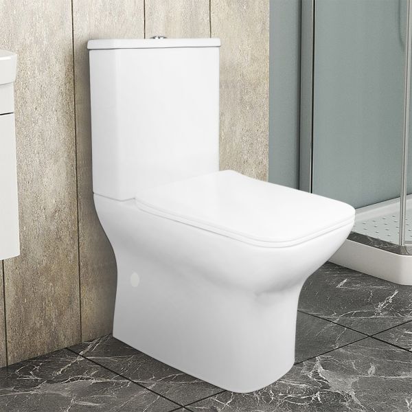 Унитаз-компакт Azario Fresco AZ-8302 360х620х800 напольный, безободковый, с быстросъемным сиденьем микролифт