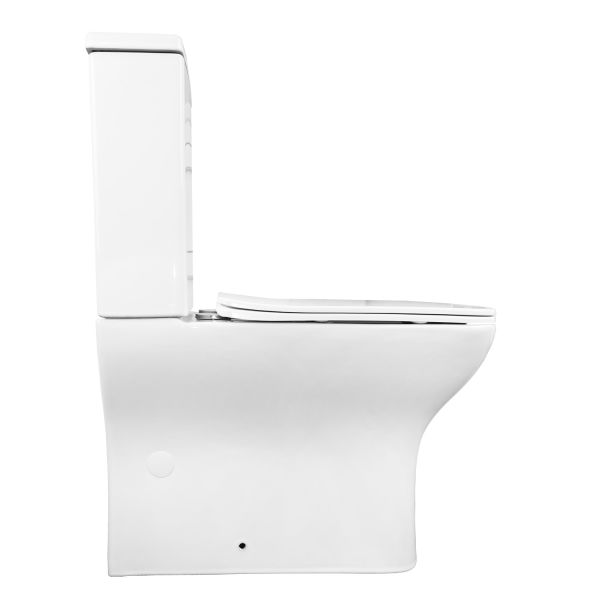 Унитаз-компакт Azario Fresco AZ-8302 360х620х800 напольный, безободковый, с быстросъемным сиденьем микролифт