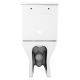 Унитаз-компакт Azario Fresco AZ-8302 360х620х800 напольный, безободковый, с быстросъемным сиденьем микролифт