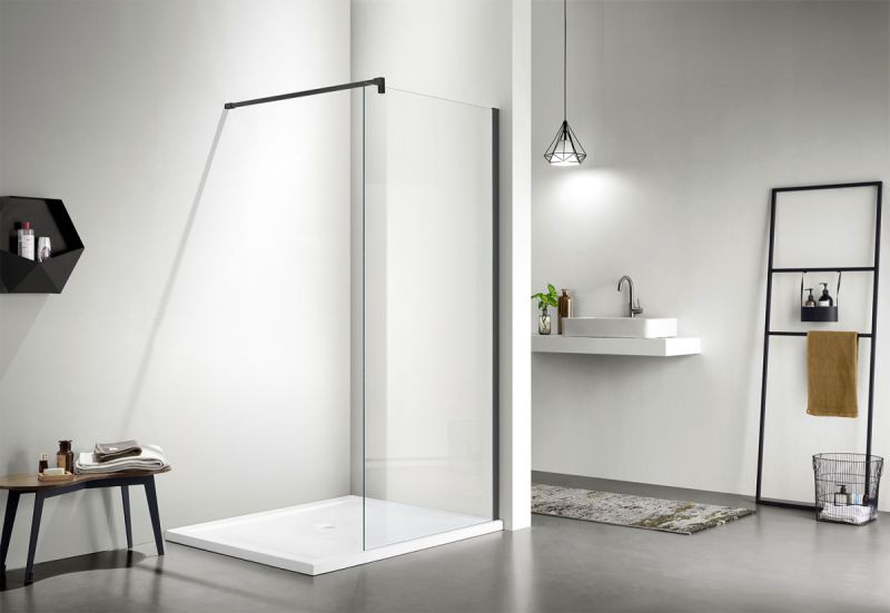 Душевая перегородка Azario CHICAGO AZ-NAR6310 1000 Black Walk-in 1000x1950