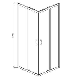 Душевое ограждение AZARIO AZ-ND1142 1000 Black Душевое ограждение AZARIO AZ-ND1142 1000 Black