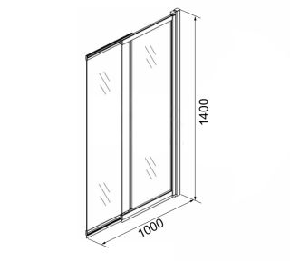 Шторка для ванны Azario MERRIT AZ-NF6122 1000 Шторка для ванны Azario MERRIT AZ-NF6122 1000