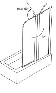Шторка для ванны Azario MERRIT AZ-NF6221 1100 Шторка для ванны Azario MERRIT AZ-NF6221 1100