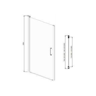 Распашная дверь Azario ALBERTA AZ-NK6211 800 Распашная дверь Azario ALBERTA AZ-NK6211 800