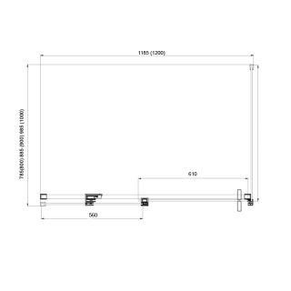 Душевое ограждение Azario VANCOUVER AZ-NKF1131L 1000 Душевое ограждение Azario VANCOUVER AZ-NKF1131L 1000