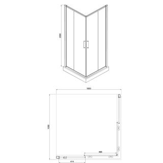Душевое ограждение Azario GREENWOOD AZ-NNE1142 1000 1000х1000х1850 Душевое ограждение Azario GREENWOOD AZ-NNE1142 1000 1000х1000х1850