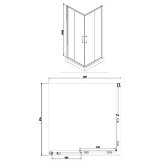 Душевое ограждение Azario GREENWOOD AZ-NNE1142 900 900х900х1850 Душевое ограждение Azario GREENWOOD AZ-NNE1142 900 900х900х1850