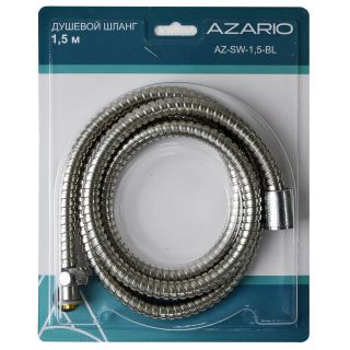 Душевой шланг Azario KAPRIS AZ-SW-1,5-BL 150 см в металлической оболочке Душевой шланг Azario KAPRIS AZ-SW-1,5-BL 150 см в металлической оболочке