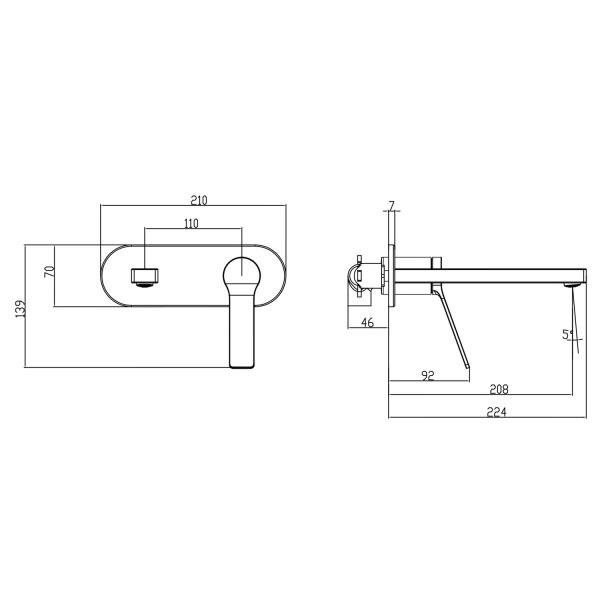 Смеситель для раковины Azario VISE AZ-VSA148330AJ