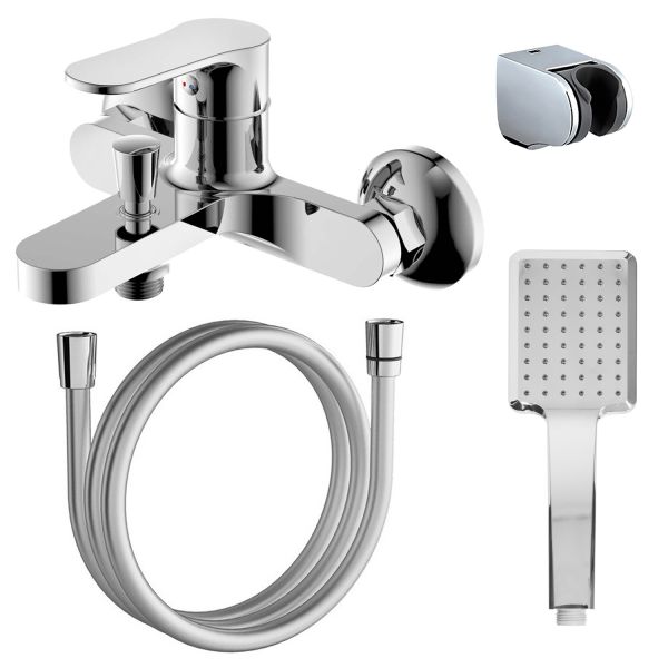 Смеситель для ванны AZARIO ELVIS AZ-WWK238155C с ручным душем