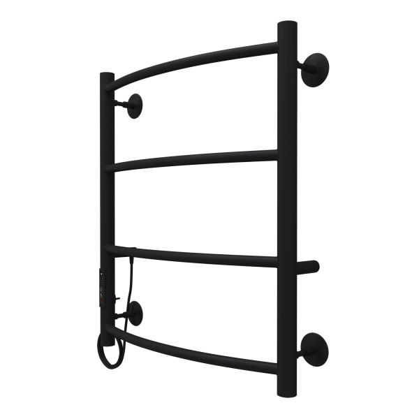 Полотенцесушитель электрический AZARIO VERONA AZ04756B 500/600 4 секции, тен слева, черный Полотенцесушитель электрический AZARIO VERONA AZ04756B 500/600 4 секции, тен слева, черный