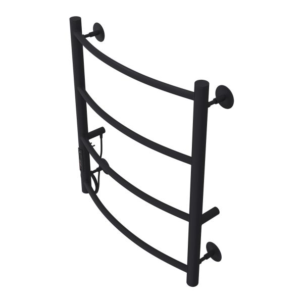 Полотенцесушитель электрический AZARIO VERONA AZ04756B 500/600 4 секции, тен слева, черный Полотенцесушитель электрический AZARIO VERONA AZ04756B 500/600 4 секции, тен слева, черный