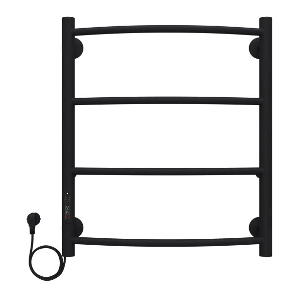 Полотенцесушитель электрический AZARIO VERONA AZ04756B 500/600 4 секции, тен слева, черный Полотенцесушитель электрический AZARIO VERONA AZ04756B 500/600 4 секции, тен слева, черный