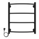 Полотенцесушитель электрический AZARIO VERONA AZ04756B 500/600 4 секции, тен слева, черный Полотенцесушитель электрический AZARIO VERONA AZ04756B 500/600 4 секции, тен слева, черный