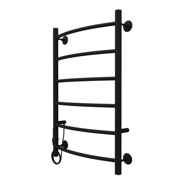 Полотенцесушитель электрический AZARIO VERONA AZ04758B 500/800 6 секций, диммер слева, черный Полотенцесушитель электрический AZARIO VERONA AZ04758B 500/800 6 секций, диммер слева, черный