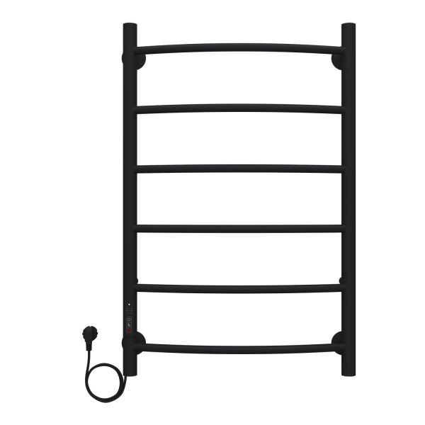 Полотенцесушитель электрический AZARIO VERONA AZ04758B 500/800 6 секций, диммер слева, черный Полотенцесушитель электрический AZARIO VERONA AZ04758B 500/800 6 секций, диммер слева, черный