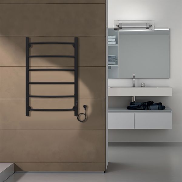 Полотенцесушитель электрический AZARIO VERONA AZ04858B 500/800 6 секций, диммер справа, черный Полотенцесушитель электрический AZARIO VERONA AZ04858B 500/800 6 секций, диммер справа, черный