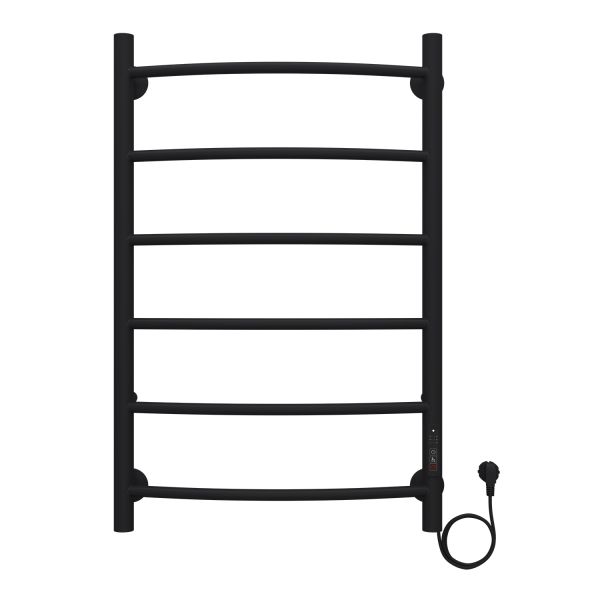 Полотенцесушитель электрический AZARIO VERONA AZ04858B 500/800 6 секций, диммер справа, черный Полотенцесушитель электрический AZARIO VERONA AZ04858B 500/800 6 секций, диммер справа, черный