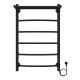 Полотенцесушитель электрический AZARIO VERONA AZ04858PB 500/800 5 секций, с полкой, тен справа, черный Полотенцесушитель электрический AZARIO VERONA AZ04858PB 500/800 5 секций, с полкой, тен справа, черный