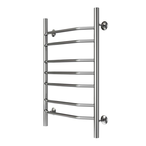 Полотенцесушитель водяной AZARIO RAVENNA  AZ07158 500/800 7 секций, нижнее/диагональное подключение, 1/2, хром