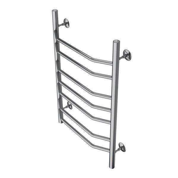 Полотенцесушитель водяной AZARIO RAVENNA  AZ07158 500/800 7 секций, нижнее/диагональное подключение, 1/2, хром