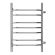 Полотенцесушитель водяной AZARIO RAVENNA AZ07558 500/800 7 секций, боковое подключение, 1, хром Полотенцесушитель водяной AZARIO RAVENNA AZ07558 500/800 7 секций, боковое подключение, 1, хром