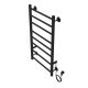 Полотенцесушитель электрический AZARIO PARMA AZ10848B 400/800 8 секций, диммер справа, черный Полотенцесушитель электрический AZARIO PARMA AZ10848B 400/800 8 секций, диммер справа, черный