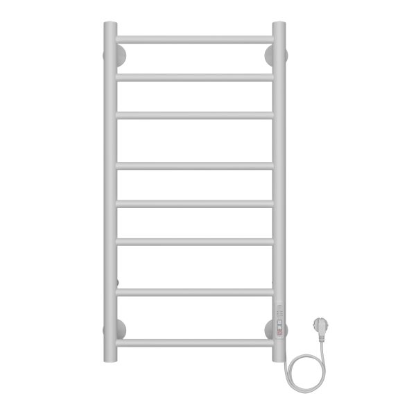 Полотенцесушитель электрический AZARIO PARMA AZ10848W 400/800 8 секций, тен справа, белый