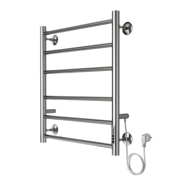 Полотенцесушитель электрический AZARIO PARMA AZ10856  500/600 6 секций, тен справа, хром Полотенцесушитель электрический AZARIO PARMA AZ10856  500/600 6 секций, тен справа, хром