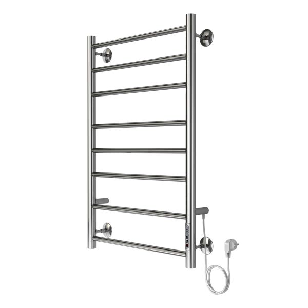 Полотенцесушитель электрический AZARIO PARMA AZ10858 500/800 8 секций, диммер справа, хром Полотенцесушитель электрический AZARIO PARMA AZ10858 500/800 8 секций, диммер справа, хром
