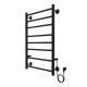 Полотенцесушитель электрический AZARIO PARMA AZ10858B 500/800 8 секций, тен справа, черный Полотенцесушитель электрический AZARIO PARMA AZ10858B 500/800 8 секций, тен справа, черный
