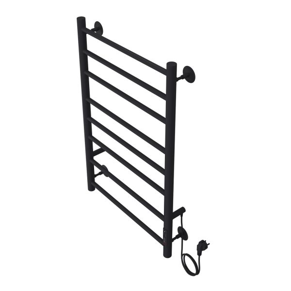 Полотенцесушитель электрический AZARIO PARMA AZ10858B 500/800 8 секций, тен справа, черный Полотенцесушитель электрический AZARIO PARMA AZ10858B 500/800 8 секций, тен справа, черный