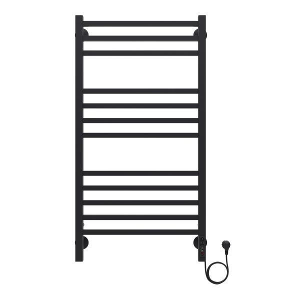 Полотенцесушитель электрический AZARIO ANCONA AZ71850B 500/1000 квадрат, 12 секций, диммер справа, черный Полотенцесушитель электрический AZARIO ANCONA AZ71850B 500/1000 квадрат, 12 секций, диммер справа, черный