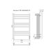 Полотенцесушитель электрический AZARIO ANCONA AZ71858W  500/800 квадрат, 9 секций, тен справа, белый