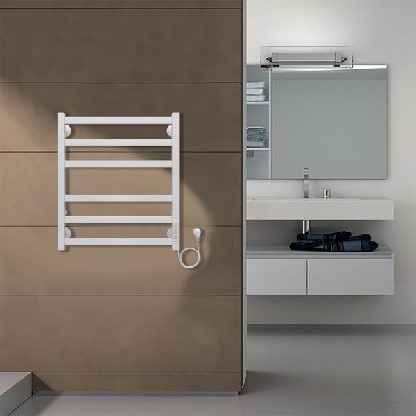 Полотенцесушитель электрический AZARIO PALERMO AZ83856W 500/600 квадрат, 6 секций, тен справа, белый