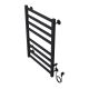 Полотенцесушитель электрический AZARIO PALERMO AZ83858B 500/800 квадрат, 8 секций, тен справа, черный Полотенцесушитель электрический AZARIO PALERMO AZ83858B 500/800 квадрат, 8 секций, тен справа, черный