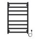 Полотенцесушитель электрический AZARIO PALERMO AZ83858B 500/800 квадрат, 8 секций, тен справа, черный Полотенцесушитель электрический AZARIO PALERMO AZ83858B 500/800 квадрат, 8 секций, тен справа, черный