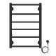 Полотенцесушитель электрический AZARIO MILAN AZ90846B 400/600 6 секций, диммер справа, черный Полотенцесушитель электрический AZARIO MILAN AZ90846B 400/600 6 секций, диммер справа, черный