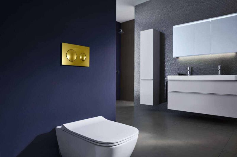 Кнопка смыва Azario KAPRIS AZ-8200-0014 двойная, золото матовое Кнопка смыва Azario KAPRIS AZ-8200-0014 двойная, золото матовое