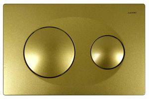 Кнопка смыва Azario KAPRIS AZ-8200-0014 двойная, золото матовое