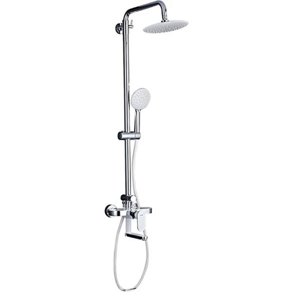 Душевая стойка Gappo G2419-8 белый/хром Душевая стойка Gappo G2419-8 белый/хром