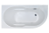 Акриловая ванна Royal Bath Azur левая 140x80см белый RB614200L Акриловая ванна Royal Bath Azur левая 140x80см белый RB614200L